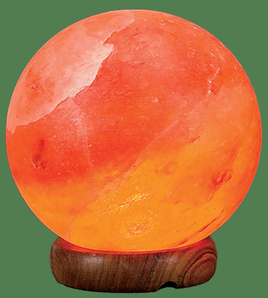 Round salt deals lamp